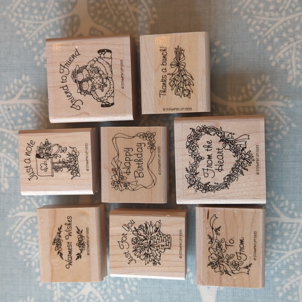 Stampin' Up Thank You themed stamp set